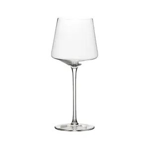 High value Romantic drinking Custom logo Glass cup goblet lead-free glass white wine glass for wedding