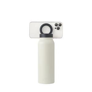 Bouteille d'eau isotherme en acier inoxydable 720 ml avec support magnétique pour téléphone, compatible avec les gobelets de bureau, support trépied, couvercle sans BPA, écologique - Product Image 1