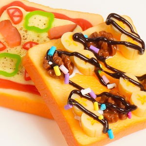 โมเดลแซนวิชจำลองลดราคาสุดฮอต ของตกแต่งอาหารหวานพลาสติกเหมือนจริง สำหรับจัดแสดง งานศิลปะ งานฝีมือ ของขวัญน่ารักๆ ตลกๆ - Product Image 4