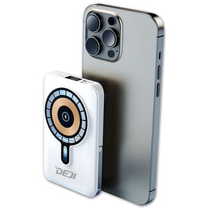 Nouvelle batterie externe <span class=keywords><strong>sans</strong></span> <span class=keywords><strong>fil</strong></span> à charge rapide magnétique mini en alliage d'aluminium DEJI 15w 10000mah - Product Image 2