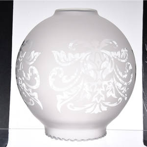 Commercio all'ingrosso <span class=keywords><strong>giallo</strong></span> a coste globo di vetro <span class=keywords><strong>paralume</strong></span> con G9 filo sfera <span class=keywords><strong>paralume</strong></span> in vetro per luci lampadario - Product Image 4