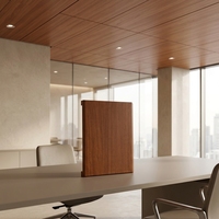 Système de plafond suspendu en aluminium à niveaux pour décoration intérieure de bureaux 595*595 585*585