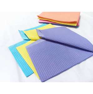 Bavaglini Dentali Impermeabili Monouso a 3 Strati per Pazienti Adulti all'Ingrosso - Product Image 3