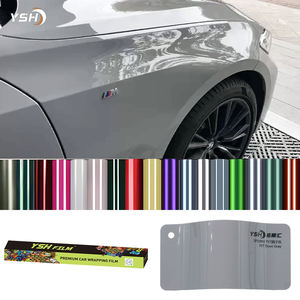 YSH Premium PVC vinilo coche hoja aire burbuja libre Super brillo <span class=keywords><strong>Color</strong></span> <span class=keywords><strong>Auto</strong></span> Wrap rollos papel adhesivo para vehículo de motor - Product Image 1