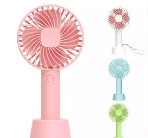 3 Modes 800mah 1200mah Portable Rechargeable Battery Cooling Desktop Fan With Base Mini Handheld Fan For Office Travel