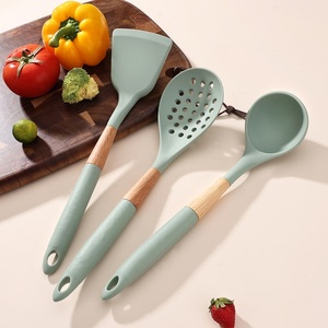 Wholesale 7-Pieces <b>Silicone</b> Kitchen Utensils Spatula Spoon Rotating Storage Rack Cooking Kitchenware Set Kitchen <b>Tool</b> Set - Product Image 2