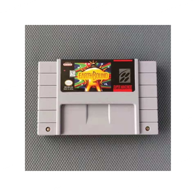 Retro Video Game Earth Bound NTSC Version for SNES Game Cartridge with Wired Communication CE Certified ABS Material