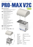 Machine à crème glacée Miles, 2 saveurs, production rapide, éclairage LED, design mobile avec poignée de poussée premium