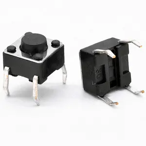 DIP Plug-In Type 6X6X4.5 MM Push-Button Tactile Switch Mini Tact Switch PCB