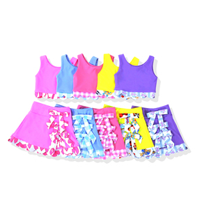 Blind Box Girls Yoga Set High Stretch Crop Tank Top Double Layer <strong>Skirt</strong> Built in Shorts - Product Image 5