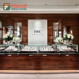 Luxury Jewelry Store Interior Display Tempered Glass Panel Jewelry Shop Display Counter - Product Image 1