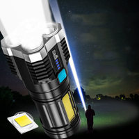 Lampe de Poche Extérieure Rechargeable Mini Portable Super Lumineux Puissant Lampe de Poche Led Haute Lumens Lampes de Poche Torches
