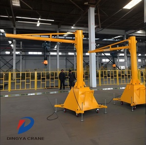 Grue à flèche rotative Dingya 2T avec palan électrique radiocommandé, moteur portable pour atelier, élévateur mobile rotatif CE - Product Image 2