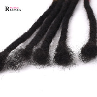 Vente en gros 100% fait main afro crépus cheveux humains dreadlock extension loc extension cheveux humains crochet dreadlock tressage cheveux