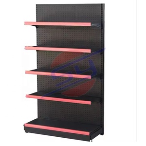 Desain Modern dua sisi keranjang gantung papan belakang grosir rak penyimpanan Supermarket rak khusus ritel dibuat logam - Product Image 3