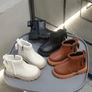 Botas de Invierno 2026 para Niñas, con Cierre Lateral, Ligeras, Antideslizantes, de Cuero Sintético, Cálidas e Impermeables - Product Image 1