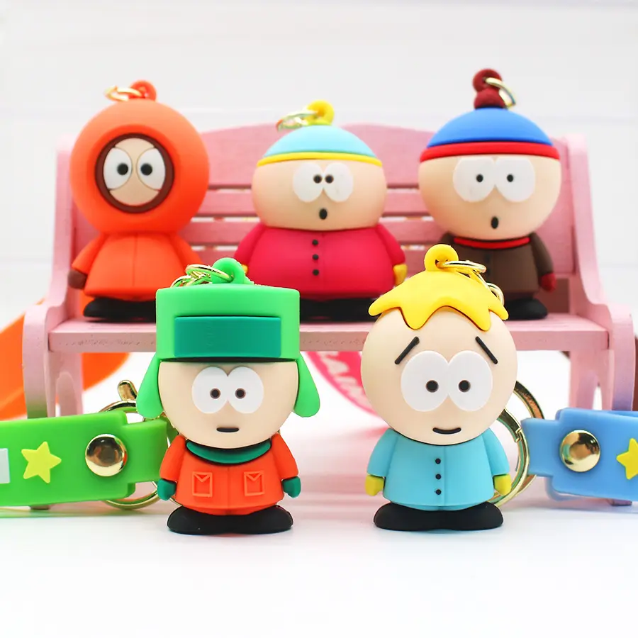 American Band South Park Keychain South Park Kelkartman Kenistan Souvenir Doll Pendant Keyring