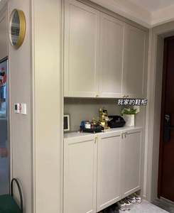 Meuble à chaussures coulissant moderne, sur mesure, en bois massif, pour salon, meubles de maison écologiques - Product Image 4