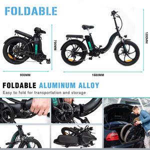 Entrepôt UE Stock montagne hybride pliant Ebike vélo chinois vélo 20 pouces gros pneu vélo - Product Image 2