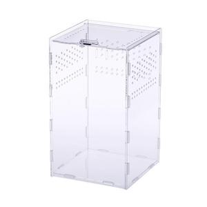 Terrario para Reptiles, Tanque <span class=keywords><strong>de</strong></span> Cría <span class=keywords><strong>de</strong></span> Acrílico, Caja <span class=keywords><strong>de</strong></span> Alimentación para Lagartos, Alta Transparencia, Fácil <span class=keywords><strong>de</strong></span> Montar, Ventilación, Resistente a los Rayos UV y a la Temperatura - Product Image 4