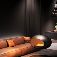 Cheminée suspendue au bioéthanol, poêle à alcool d'intérieur, décoration moderne pour la maison, foyer décoratif de luxe, flamme sans fumée