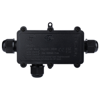 Boîtier de jonction étanche Greenway M686-3B 3 voies IP68 Connecteur PC Certifié ETL CE UKCA CB RoHS pour éclairage extérieur et sécurité solaire