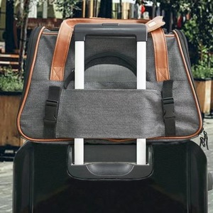 Havayolu küçük orta kediler köpekler için nefes örgü ile katlanabilir evcil hayvan taşıyıcı onayladı - Product Image 4