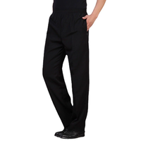 Pantalon de Chef Unisexe Personnalisé Basique Haute Qualité Séchage Rapide Ceinture Élastique Respirant Durable Confortable Vente en Gros
