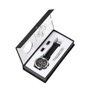 New TOMI T602 4PCS Set <strong>Gift</strong> Box <strong>Men's</strong> Fashion Business Quartz Watch Leisure Calendar Watch <strong>Men's</strong> Cufflinks Tie Clip Watch <strong>Gift</strong> - Product Image 5
