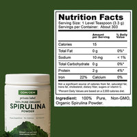Suppléments nutritionnels de marque privée non irradiés certifiés USDA poudre d'extrait de spiruline casher sans OGM sans gluten