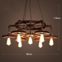 Lampe suspendue à LED en forme de tuyau steampunk avec style industriel vintage, lustre loft, lampes nostalgiques