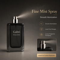 Flacons de parfum à sertir 30ml 50ml, flacon de parfum carré en verre noir personnalisé 100ml, flacon de parfum de luxe vide et emballage avec boîte