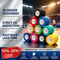 Bande de tissu non tissé auto-adhésive élastique universelle pour cheville, doigt et ruban musculaire, réduction de 10%-30%, 4,5M