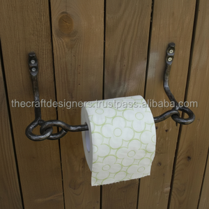 Porte-papier toilette mural en fer incurvé pour un fonctionnement fluide du rouleau et une présentation attrayante dans la salle de bain - Product Image 1