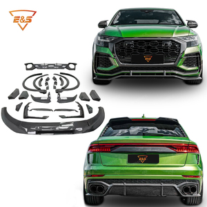 Kit carrosserie en fibre de carbone sèche style <span class=keywords><strong>ABT</strong></span> pour Audi RSQ8, comprenant un becquet avant, un diffuseur arrière, un séparateur et des extensions de jantes, pour une mise à niveau style <span class=keywords><strong>ABT</strong></span>. - Product Image 6