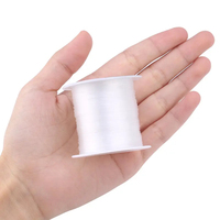 Fil de pêche transparent en plastique cristallin pour la fabrication de bijoux, sans élastique, pour la création de bijoux, fil pour bijoux