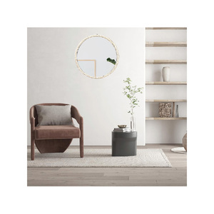 Miroir rond décoratif mural de 20 pouces, style bohème, avec perles, miroirs suspendus décoratifs pour la chambre d'enfant - Product Image 4