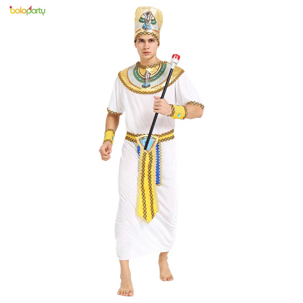 Wholesale Egyptian Costume Men Halloween Cosplay Gear