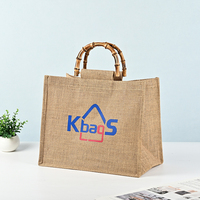 Sacs de courses pliables réutilisables personnalisés en gros, sacs de plage en lin, sacs de courses en toile de jute, faible MOQ, option économique
