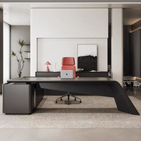 Nouveau meuble de bureau design moderne en bois de noyer Table de direction de haute qualité pour bureau à domicile pour chambre de patron