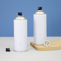 Vente en gros de boîtes en métal aérosol personnalisées de 200 ml pour huile moteur et lubrifiant, système de bouchon en plastique, emballage pour nettoyant