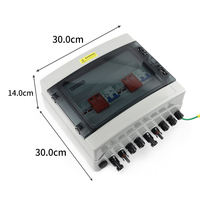 Kotak Kombiner Fotovoltaik DC 1000V IP65 Plastik DC/AC Luar Ruangan untuk Distribusi Tenaga Surya 40A/25A