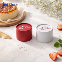 Emballage en tube de papier kraft pour gâteaux et desserts, imprimé sur mesure, recyclable, de qualité alimentaire, boîte cylindrique en carton ronde de luxe pour cheesecake