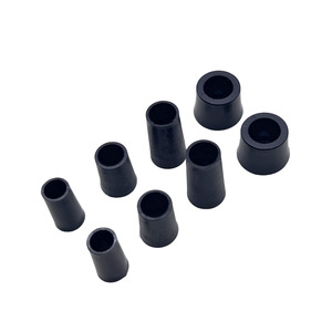 Pads de protection pour pieds de meubles Hongzun en caoutchouc noir, coniques, antidérapants, absorbant les chocs, pour tables et chaises - Product Image 1