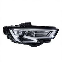 Phares Full LED A3 Sportback pour Audi 2017-2019 avec lentille de projecteur DRL et clignotant, boîtier noir, paire pour berline et hayon
