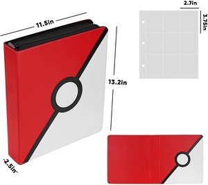 Poke Mon Bản Đồ Bộ Sưu Tập 4 9 12 Túi Chủ Danh Mục Đầu Tư Chất Kết Dính Kinh Doanh Thẻ Thư Mục Album - Product Image 2