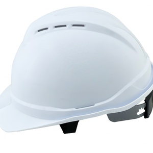 Casque de sécurité industriel blanc de type V, suspension à 6 points, sans fentes - Product Image 5