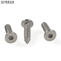 Pancake Head Hex Socket Self Tapping Screw Wood Structural Fasteners Screws Stainless Steel 304 Screws for Outdoor