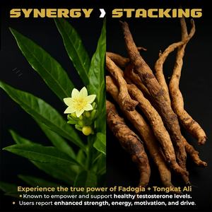 Cápsulas de Tongkat Ali y Fadogia Agrestis que Apoyan y Mejoran la Fuerza y la Resistencia, Suplemento de Tongkat Ali y Fadogia Agrestis - Product Image 3