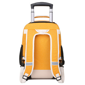 Sac à dos à roulettes personnalisé en polyester grande capacité pour <span class=keywords><strong>enfants</strong></span>, cartable étanche pour garçons et filles - Product Image 3